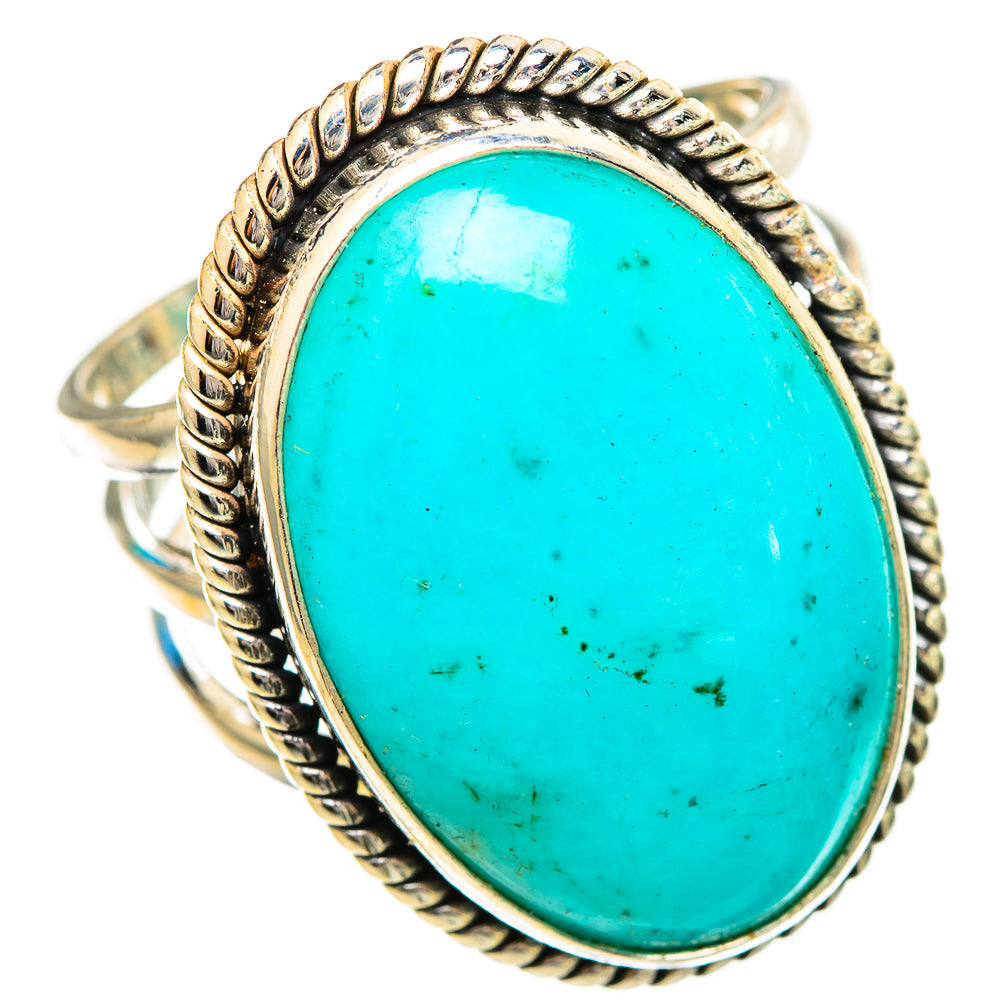 Peruvian Chrysocolla Rings handcrafted by Anasilvercos - RING115971 - Photo 2