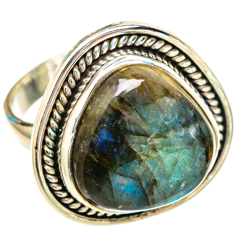 Labradorite Rings handcrafted by Anasilvercos - RING115973 - Photo 2