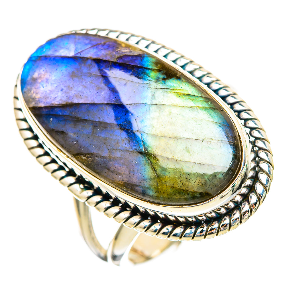 Labradorite Rings handcrafted by Anasilvercos - RING115990 - Photo 2