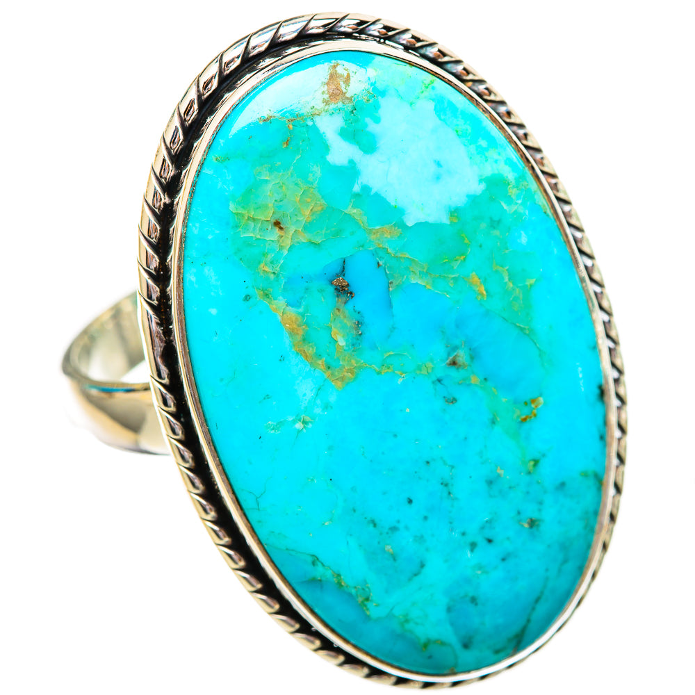 Peruvian Chrysocolla Rings handcrafted by Anasilvercos - RING115994 - Photo 2