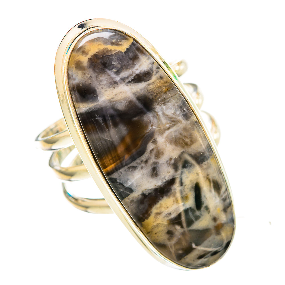 Tiger Dendrite Agate Rings handcrafted by Anasilvercos - RING116013 - Photo 2