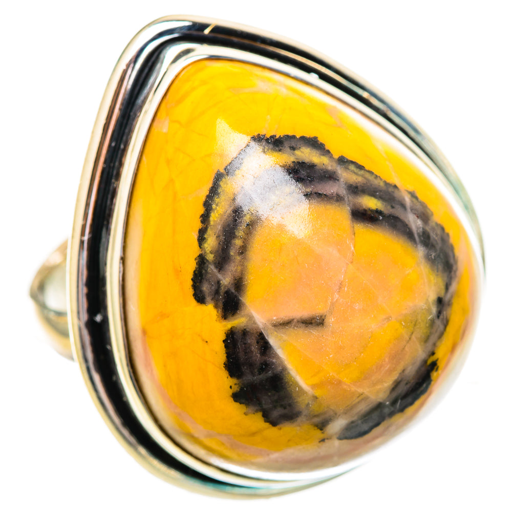 Bumble Bee Jasper Rings handcrafted by Anasilvercos - RING116014 - Photo 2