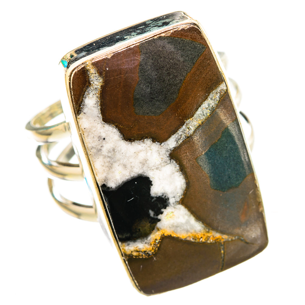 Septarian Geode Rings handcrafted by Anasilvercos - RING116015 - Photo 2