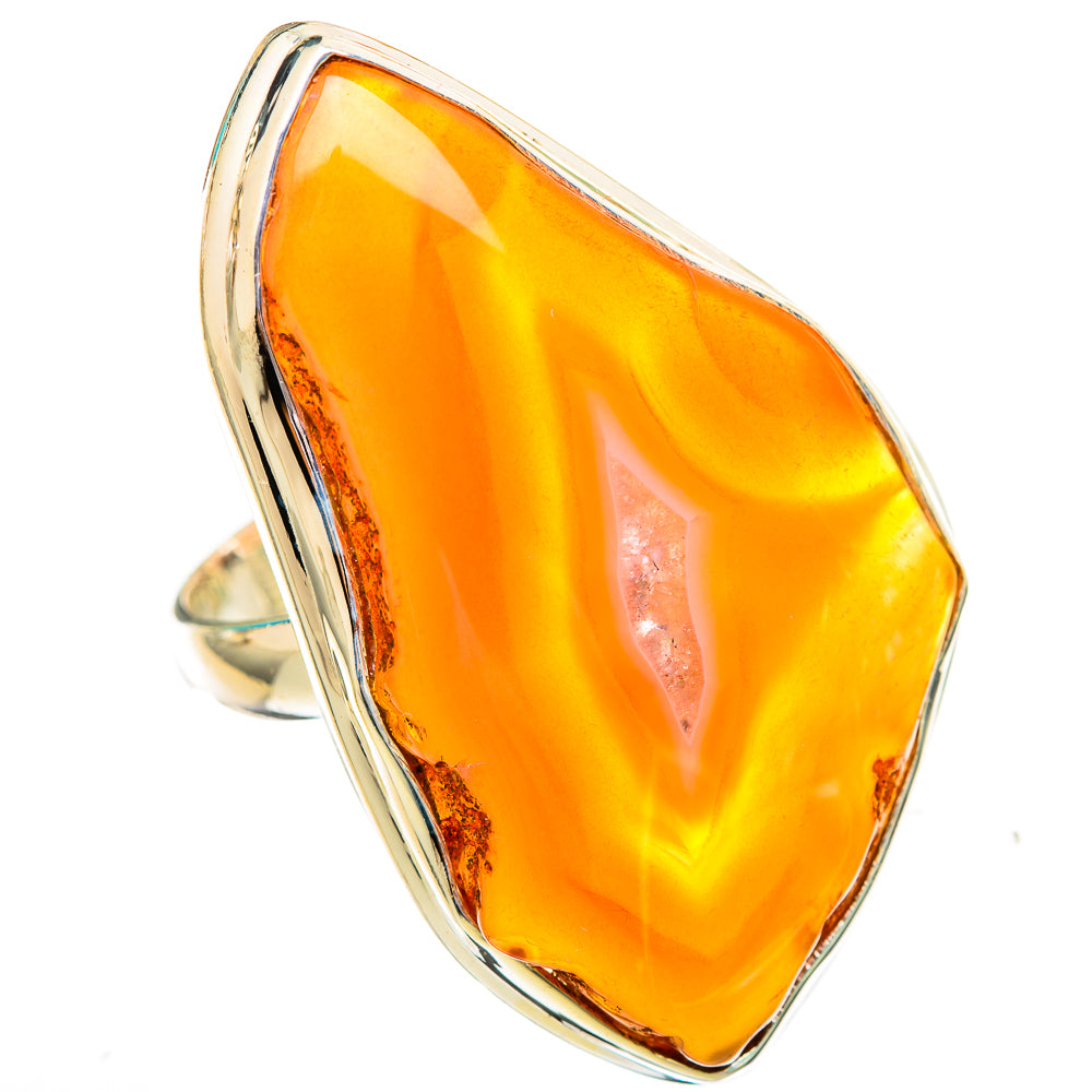 Botswana Agate Rings handcrafted by Anasilvercos - RING116016 - Photo 2