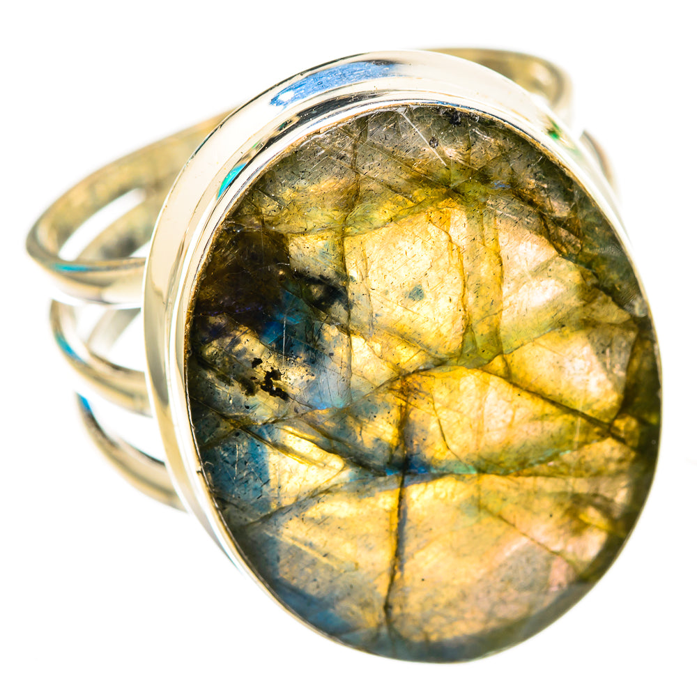 Labradorite Rings handcrafted by Anasilvercos - RING116027 - Photo 2