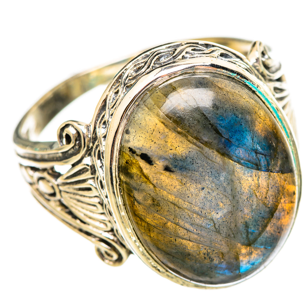 Labradorite Rings handcrafted by Anasilvercos - RING116048 - Photo 2