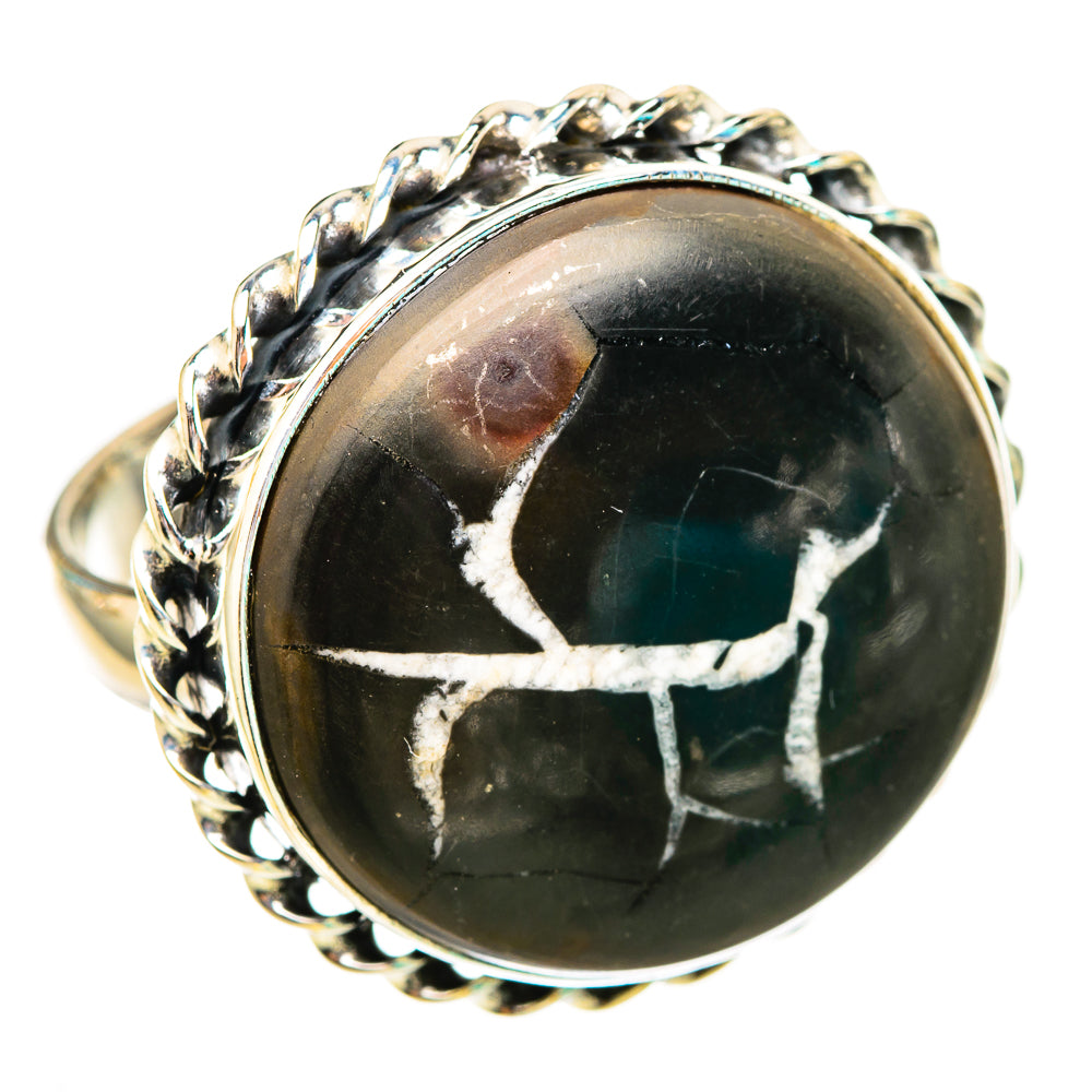 Septarian Geode Rings handcrafted by Anasilvercos - RING116065 - Photo 2