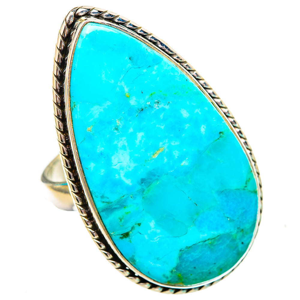 Peruvian Chrysocolla Rings handcrafted by Anasilvercos - RING116074 - Photo 2