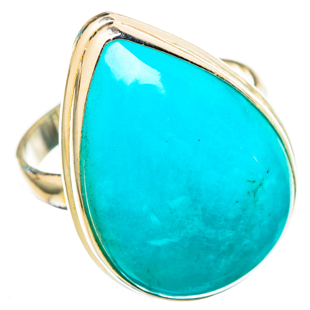 Peruvian Amazonite Rings handcrafted by Anasilvercos - RING116080 - Photo 2