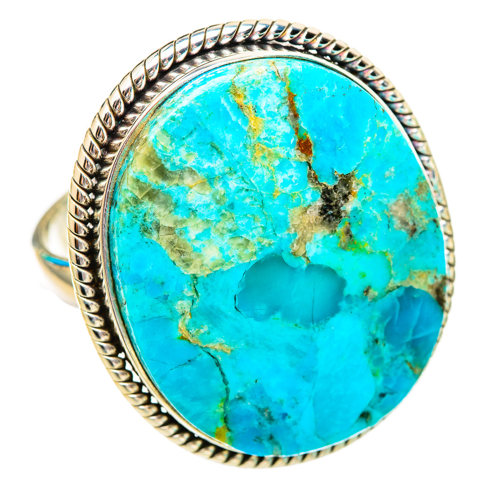 Peruvian Chrysocolla Rings handcrafted by Anasilvercos - RING116082 - Photo 2