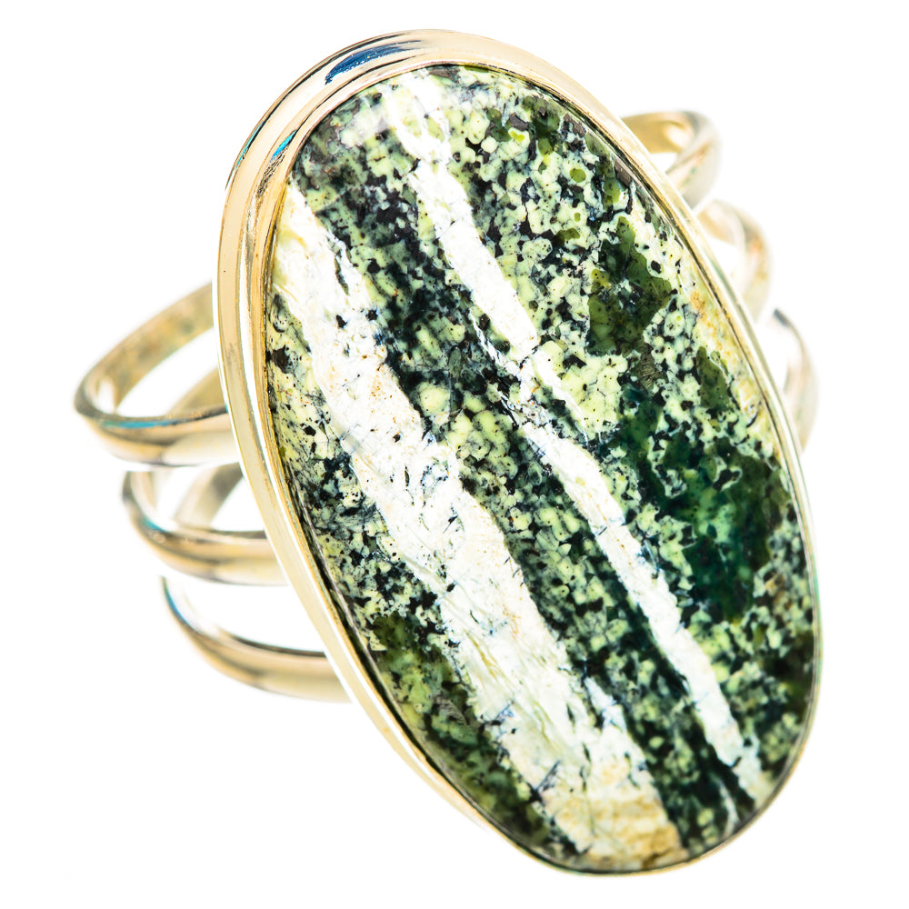 Green Swiss Opal Rings handcrafted by Anasilvercos - RING116090 - Photo 2