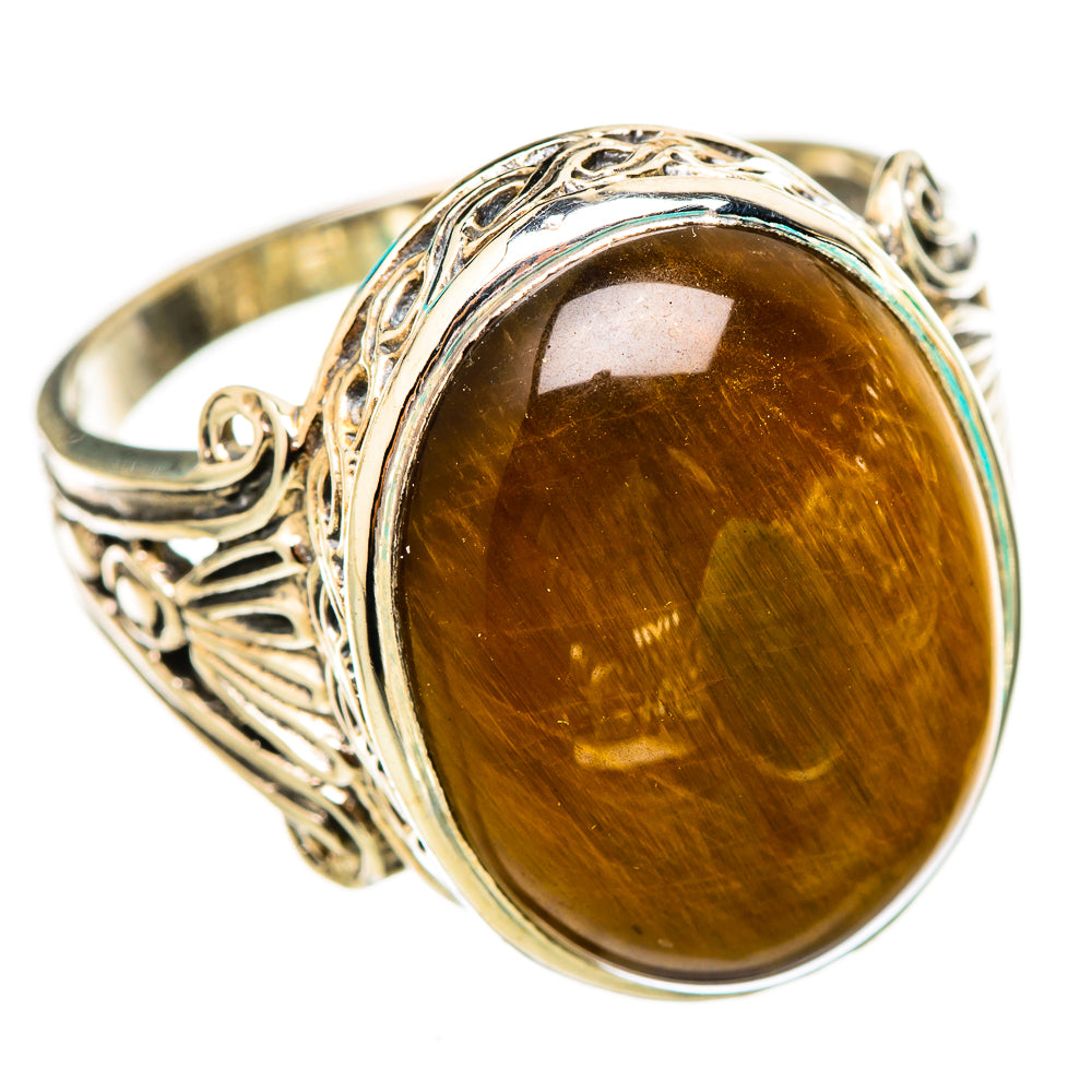 Tiger Eye Rings handcrafted by Anasilvercos - RING116097 - Photo 2