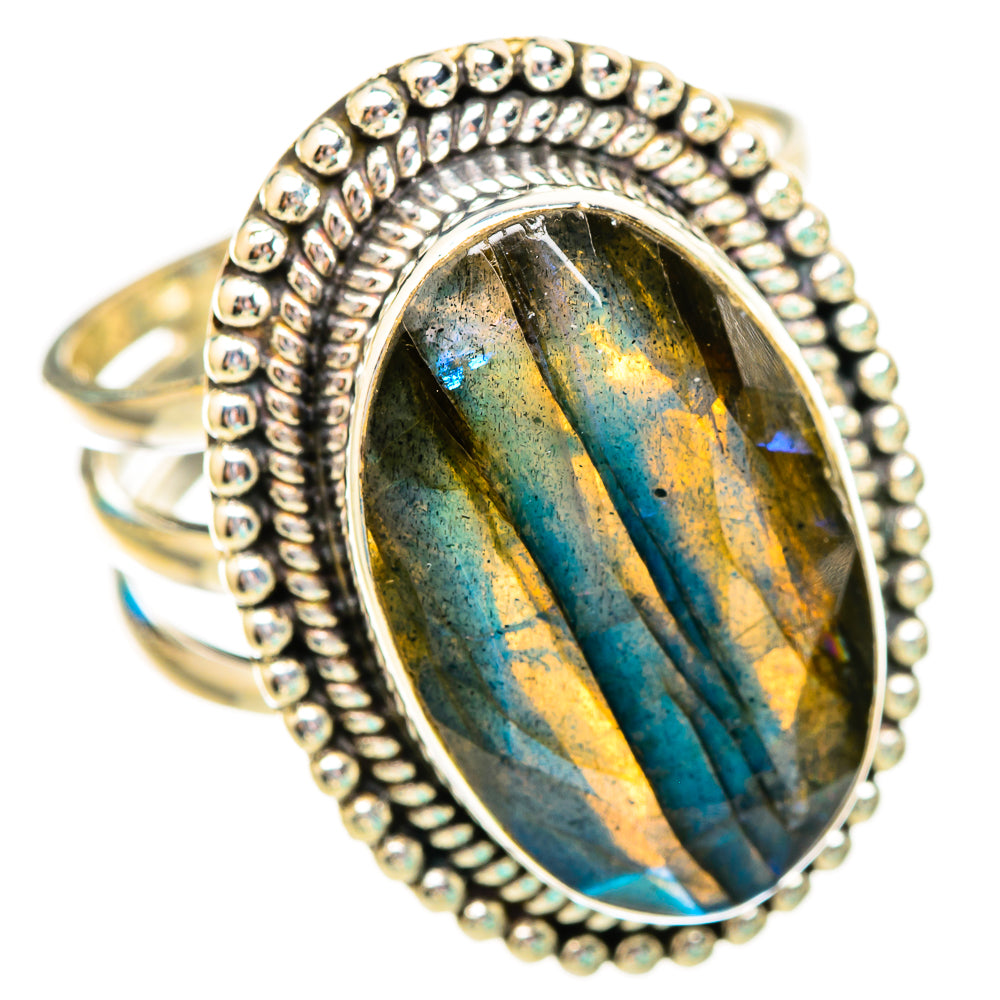 Labradorite Rings handcrafted by Anasilvercos - RING116118 - Photo 2