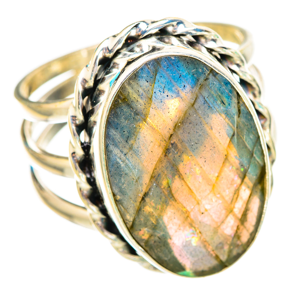Labradorite Rings handcrafted by Anasilvercos - RING116137 - Photo 2