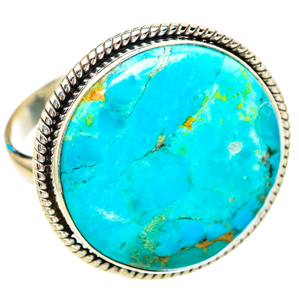 Peruvian Chrysocolla Rings handcrafted by Anasilvercos - RING116139 - Photo 2