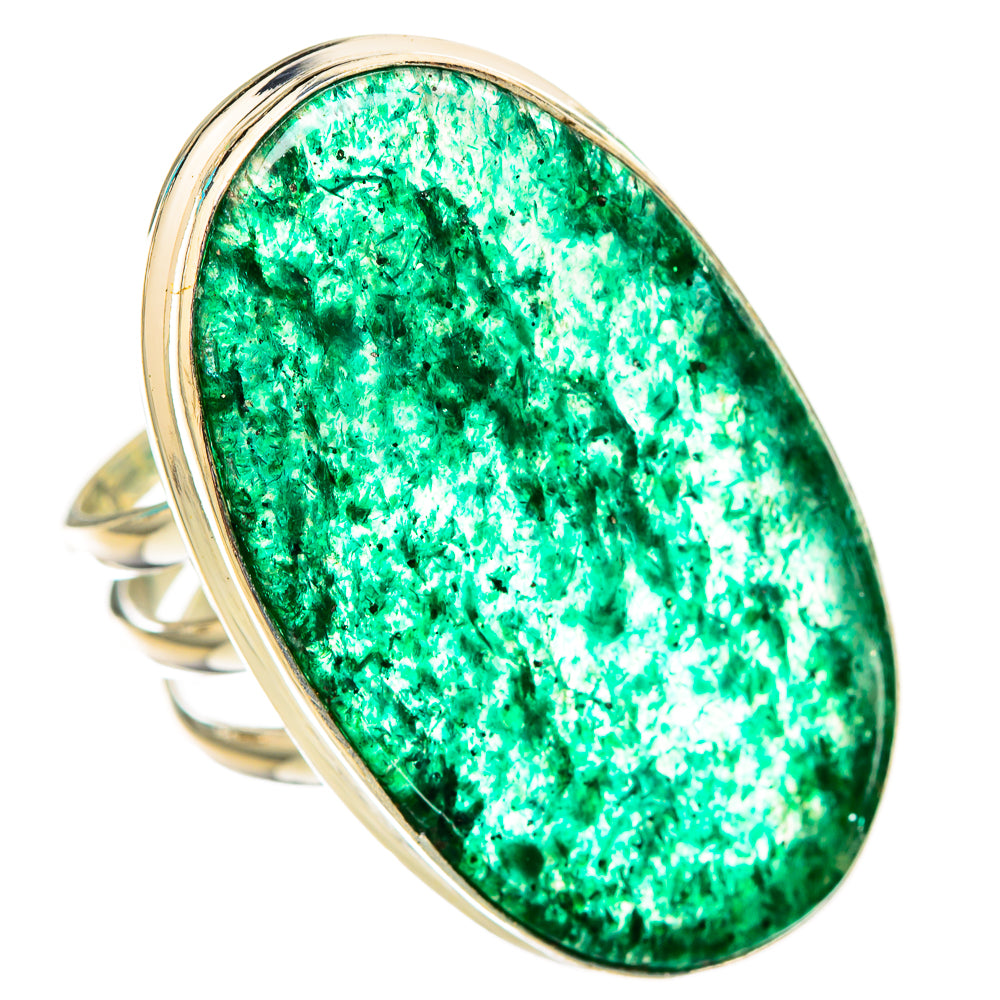 Green Aventurine Rings handcrafted by Anasilvercos - RING116147 - Photo 2