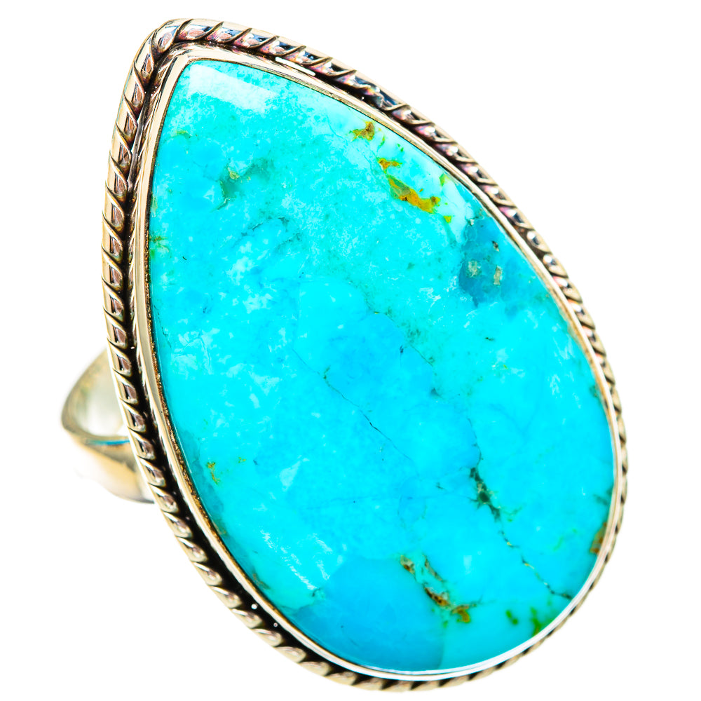 Peruvian Chrysocolla Rings handcrafted by Anasilvercos - RING116158 - Photo 2