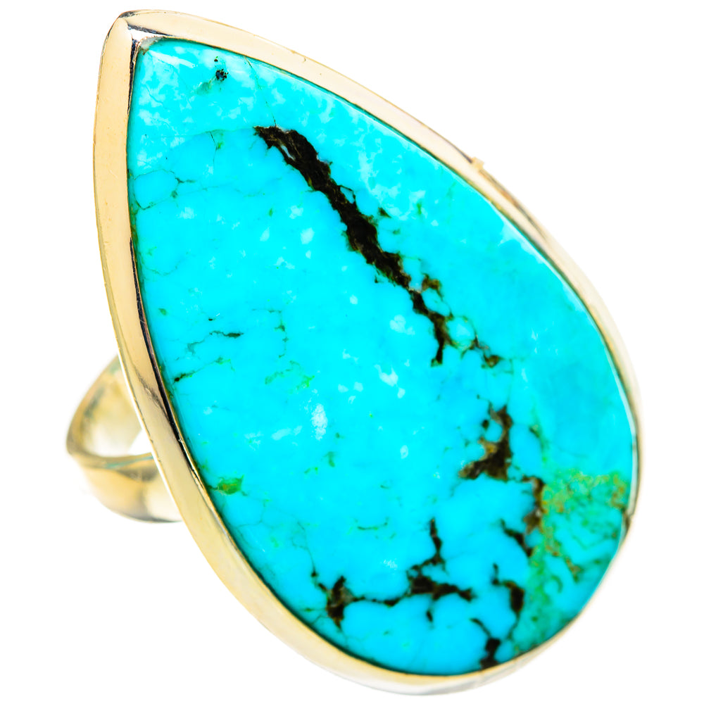 Tibetan Turquoise Rings handcrafted by Anasilvercos - RING116163 - Photo 2
