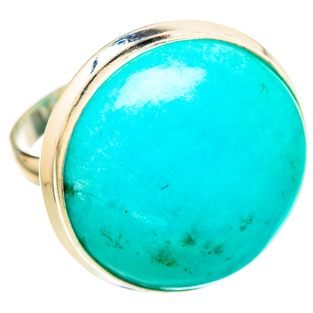 Peruvian Amazonite Rings handcrafted by Anasilvercos - RING116192 - Photo 2