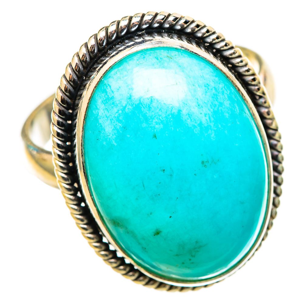 Peruvian Chrysocolla Rings handcrafted by Anasilvercos - RING116209 - Photo 2
