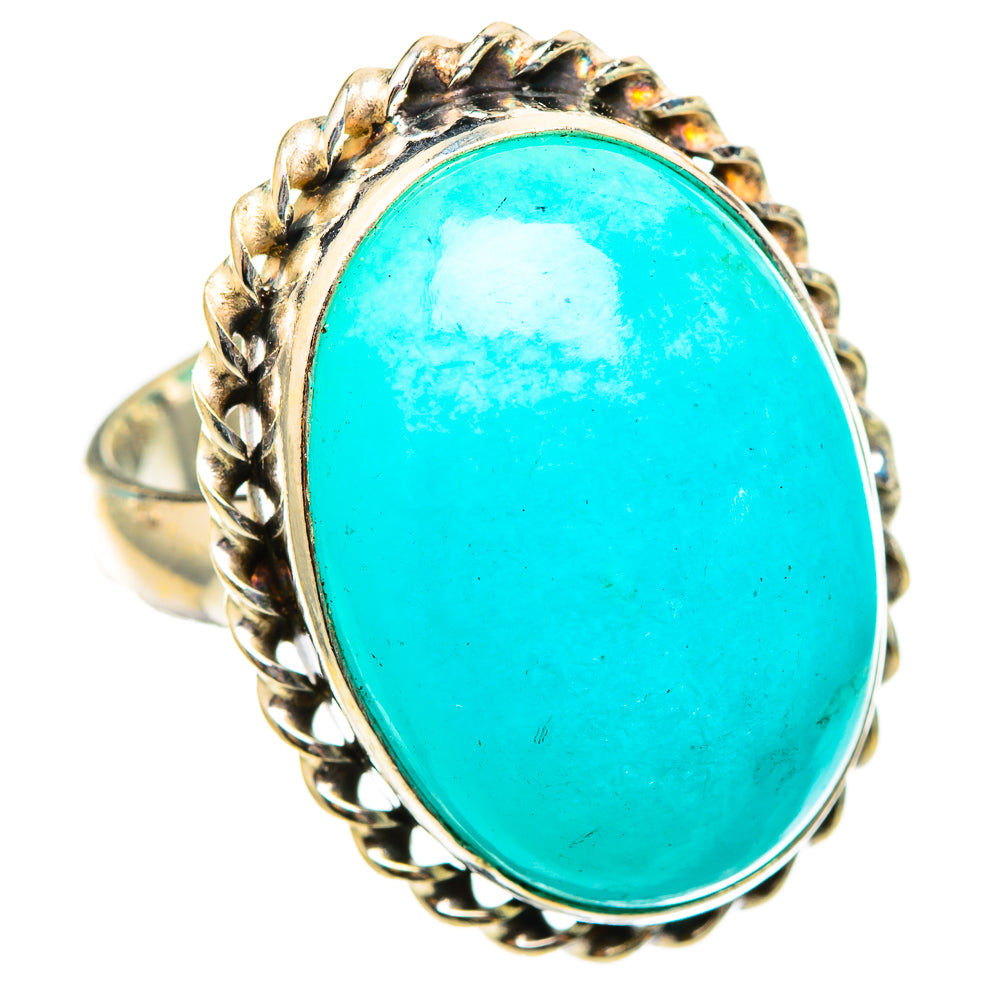 Peruvian Amazonite Rings handcrafted by Anasilvercos - RING116230 - Photo 2