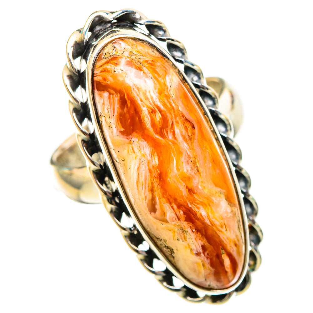 Crazy Lace Agate Rings handcrafted by Anasilvercos - RING116236 - Photo 2