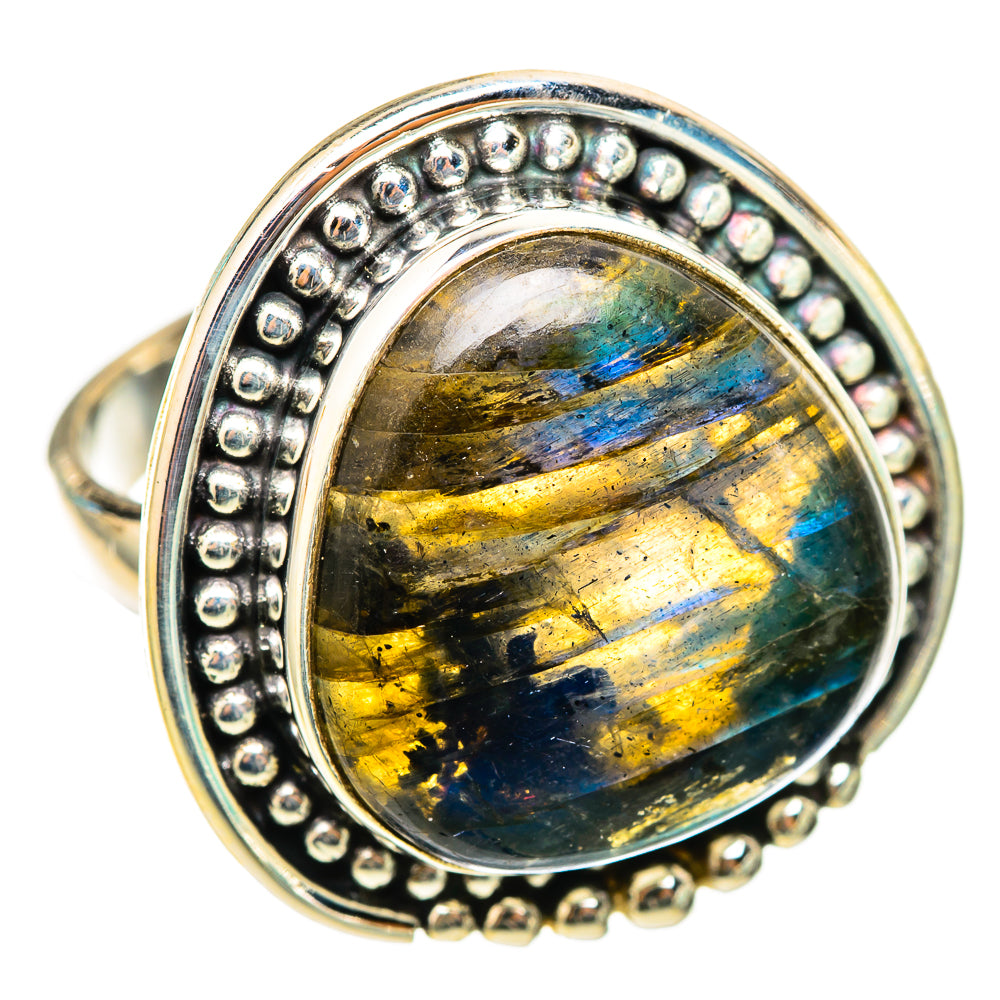 Labradorite Rings handcrafted by Anasilvercos - RING116258 - Photo 2