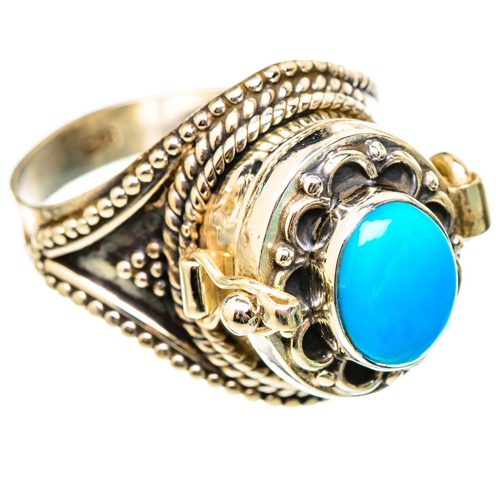Sleeping Beauty Turquoise Rings handcrafted by Anasilvercos - RING116261 - Photo 2