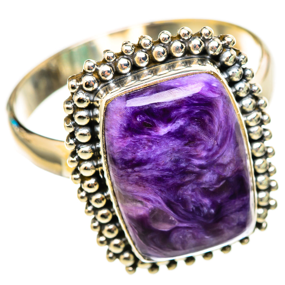 Charoite Rings handcrafted by Anasilvercos - RING116268 - Photo 2
