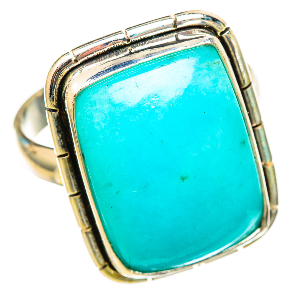 Peruvian Amazonite Rings handcrafted by Anasilvercos - RING116281 - Photo 2