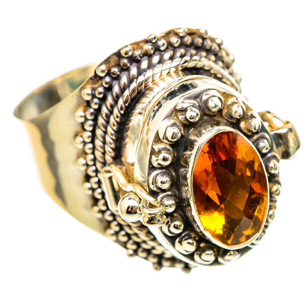 Mandarin Citrine Rings handcrafted by Anasilvercos - RING116287 - Photo 2