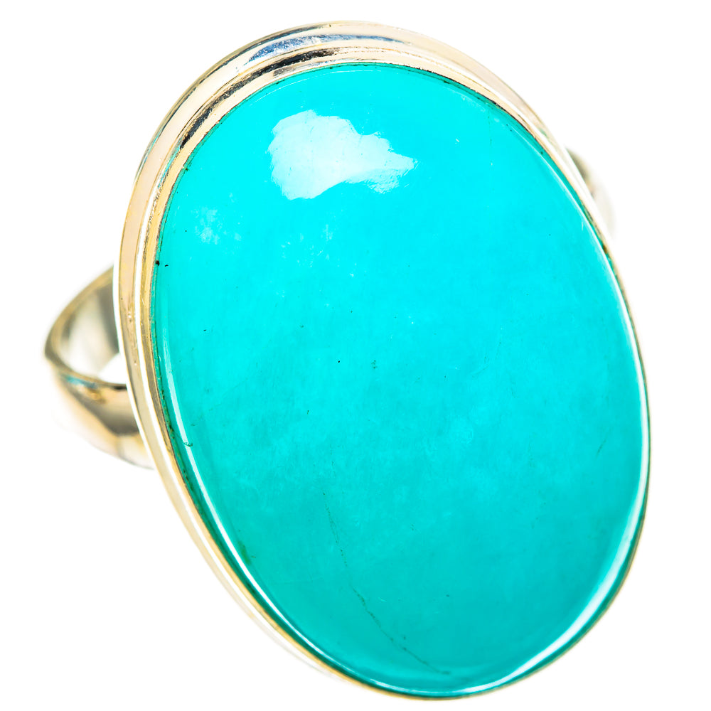 Peruvian Amazonite Rings handcrafted by Anasilvercos - RING116308 - Photo 2