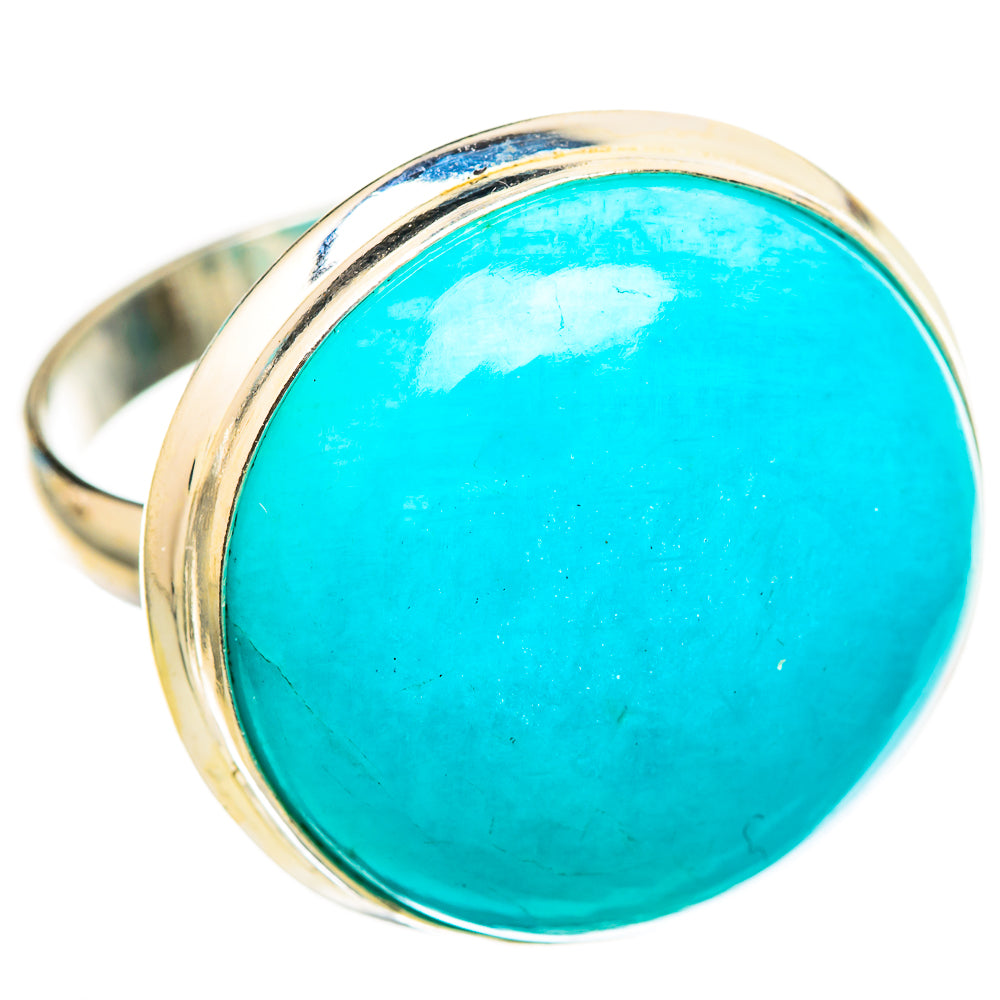 Peruvian Amazonite Rings handcrafted by Anasilvercos - RING116317 - Photo 2