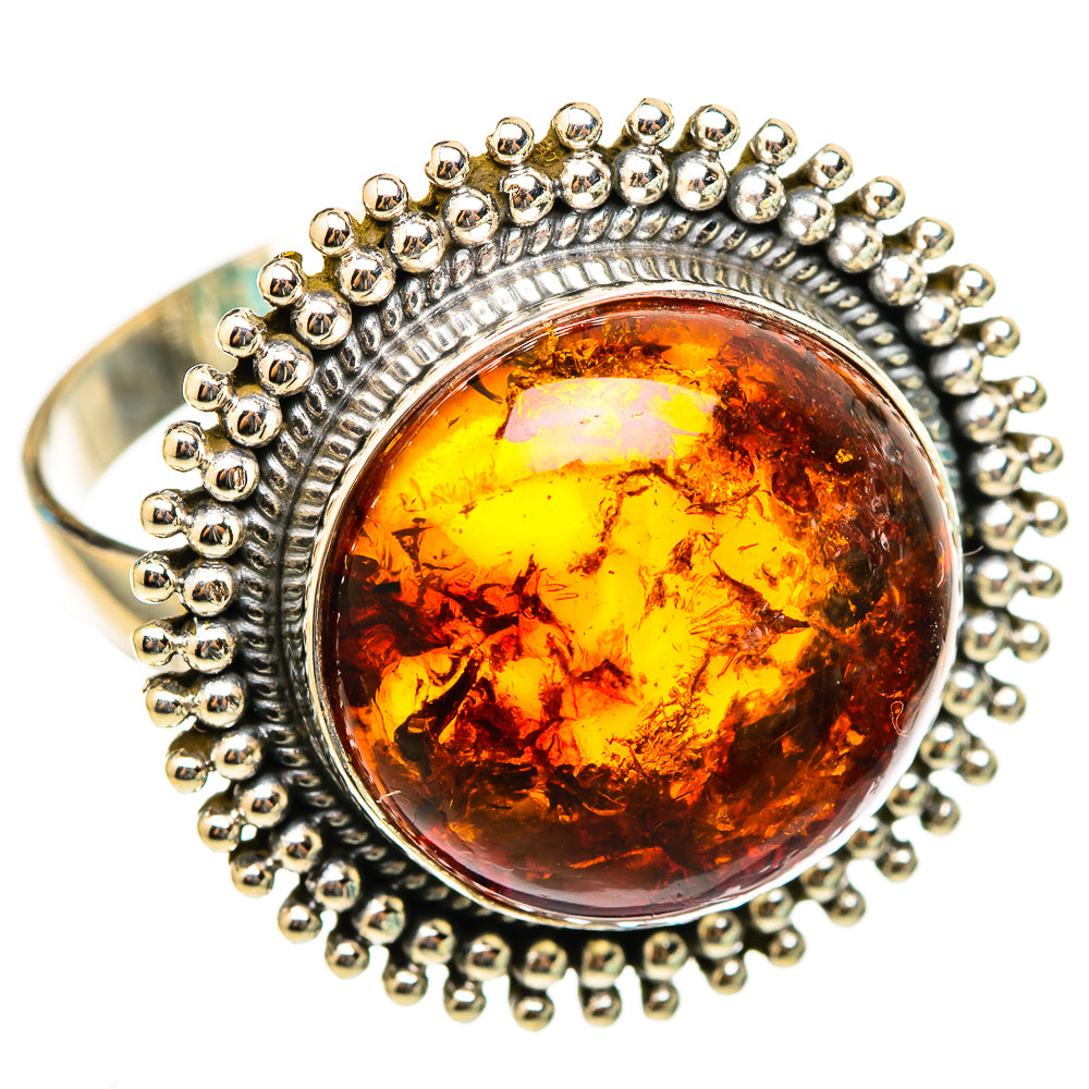 Baltic Amber Rings handcrafted by Anasilvercos - RING116325 - Photo 2