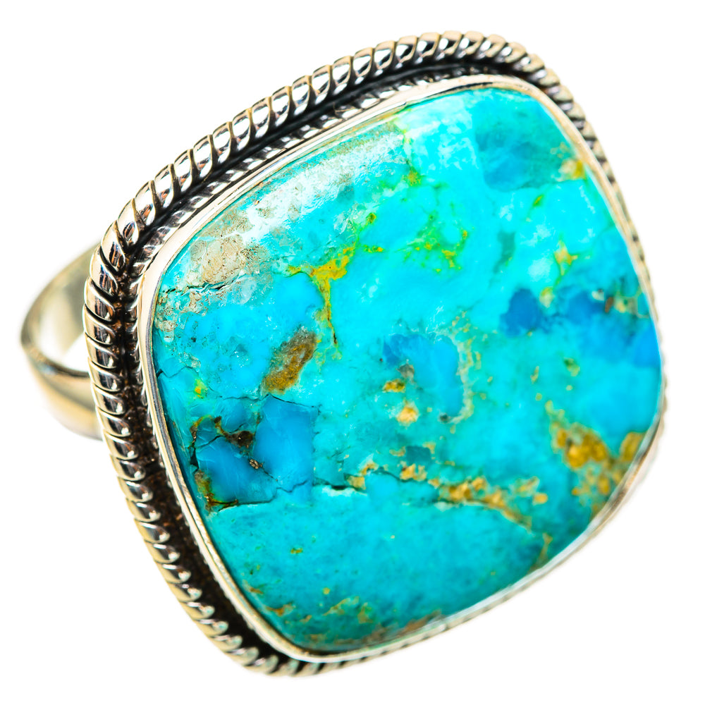 Peruvian Chrysocolla Rings handcrafted by Anasilvercos - RING116363 - Photo 2
