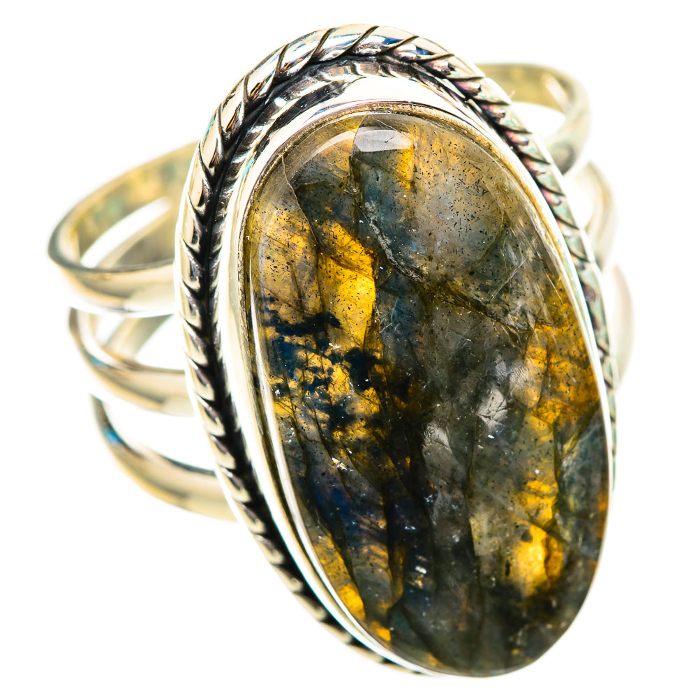 Labradorite Rings handcrafted by Anasilvercos - RING116364 - Photo 2