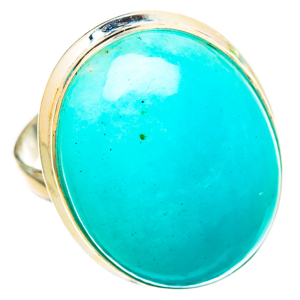 Peruvian Amazonite Rings handcrafted by Anasilvercos - RING116369 - Photo 2