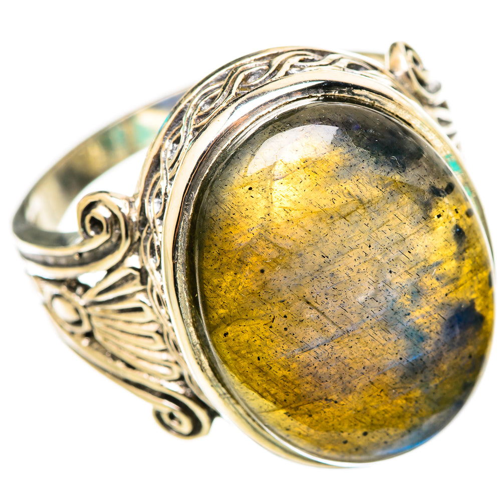 Labradorite Rings handcrafted by Anasilvercos - RING116374 - Photo 2