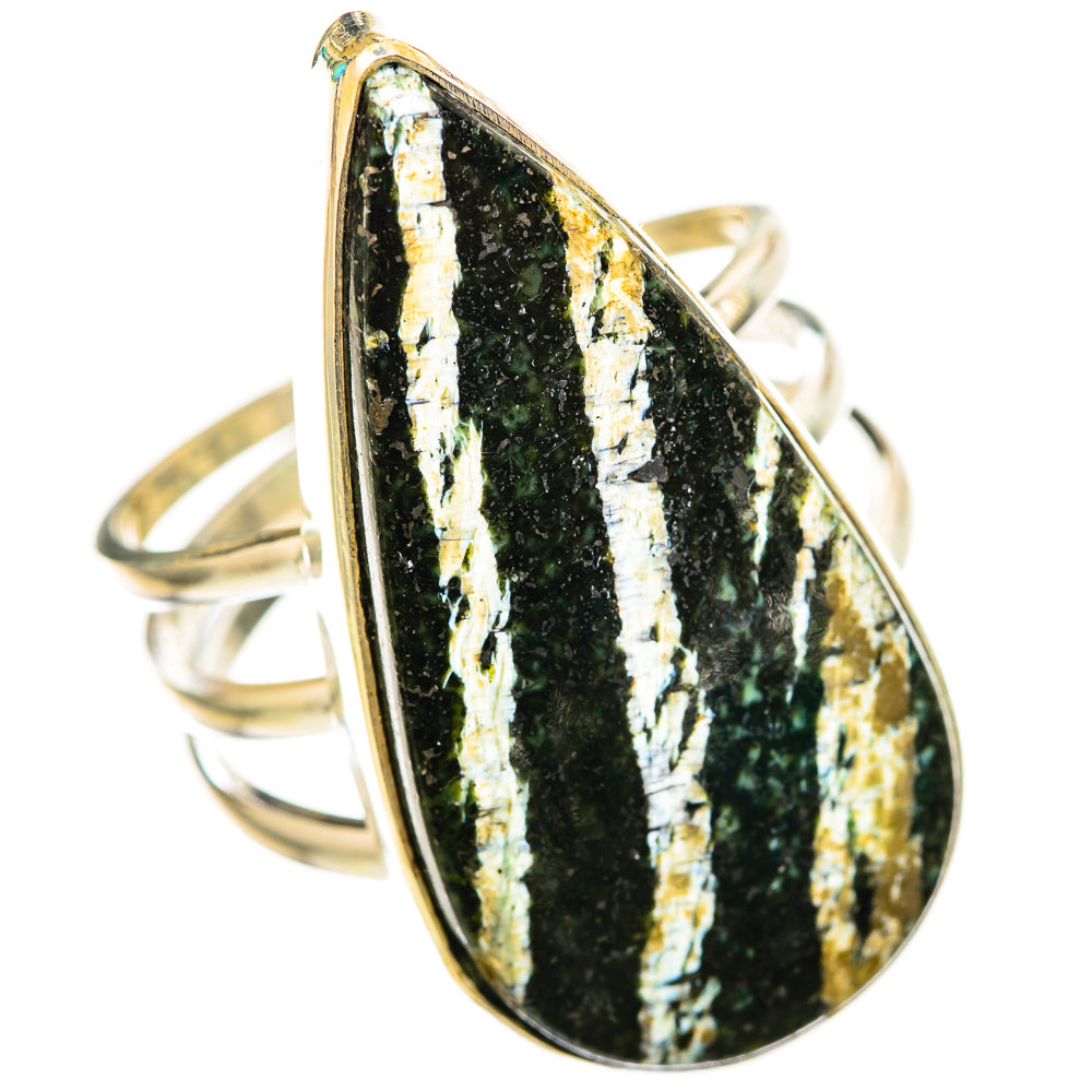 Green Swiss Opal Rings handcrafted by Anasilvercos - RING116376 - Photo 2