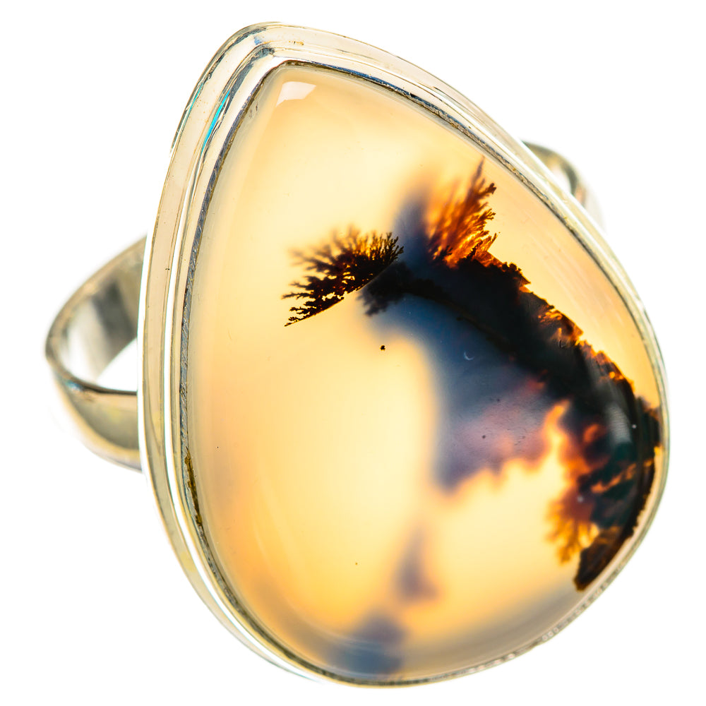 Scenic Dendritic Agate Rings handcrafted by Anasilvercos - RING116383 - Photo 2