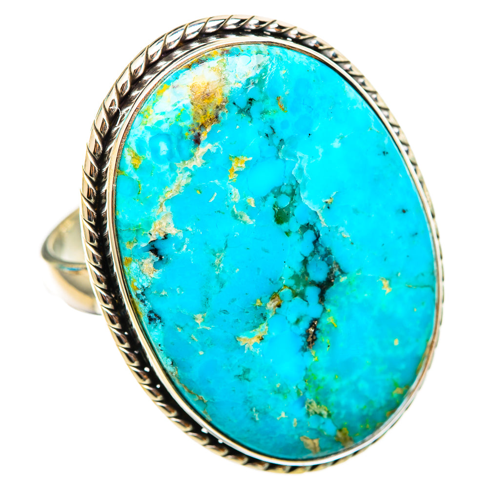 Peruvian Chrysocolla Rings handcrafted by Anasilvercos - RING116395 - Photo 2