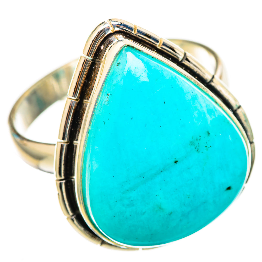 Peruvian Amazonite Rings handcrafted by Anasilvercos - RING116401 - Photo 2