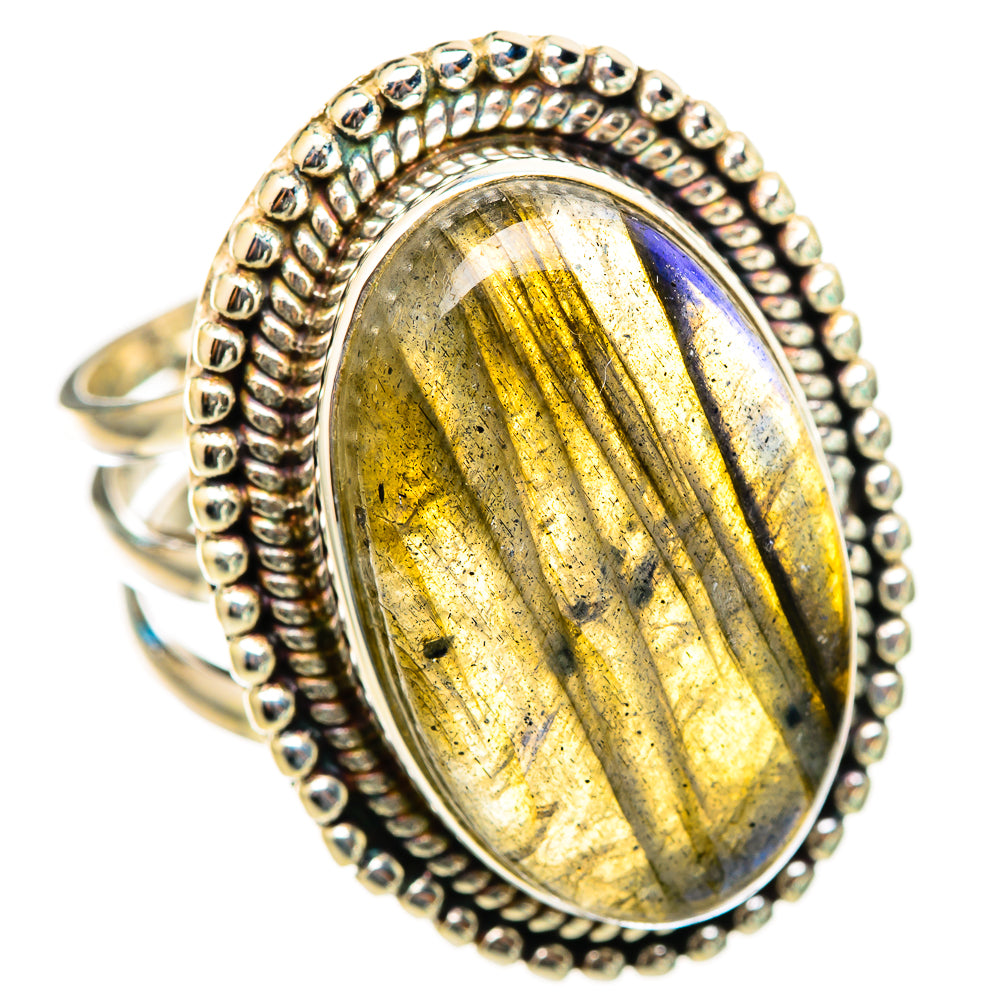 Labradorite Rings handcrafted by Anasilvercos - RING116403 - Photo 2