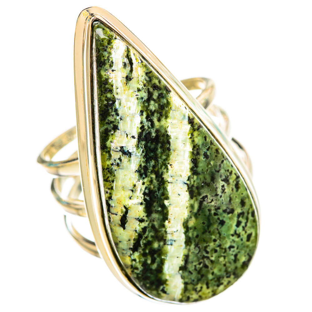 Green Swiss Opal Rings handcrafted by Anasilvercos - RING116405 - Photo 2