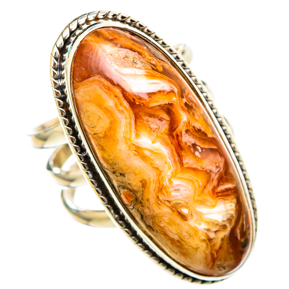 Crazy Lace Agate Rings handcrafted by Anasilvercos - RING116407 - Photo 2