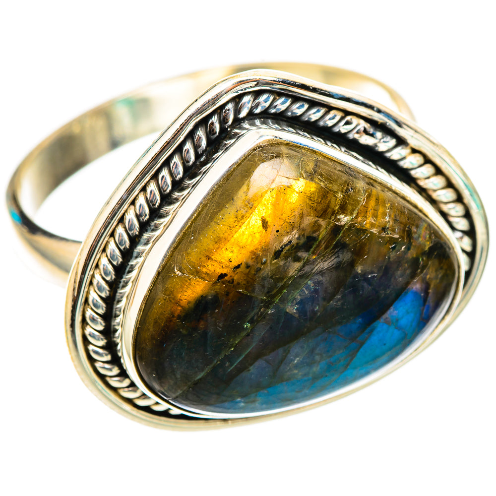 Labradorite Rings handcrafted by Anasilvercos - RING116426 - Photo 2