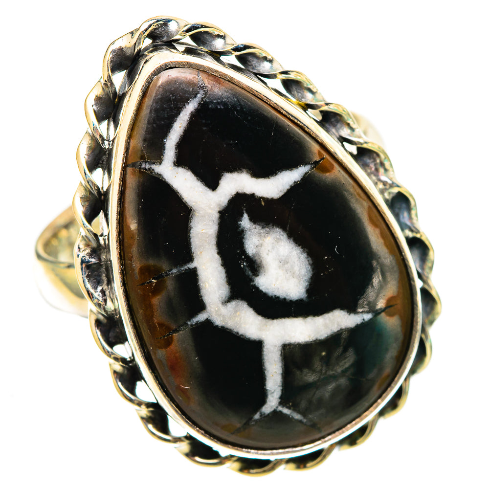 Septarian Geode Rings handcrafted by Anasilvercos - RING116441 - Photo 2