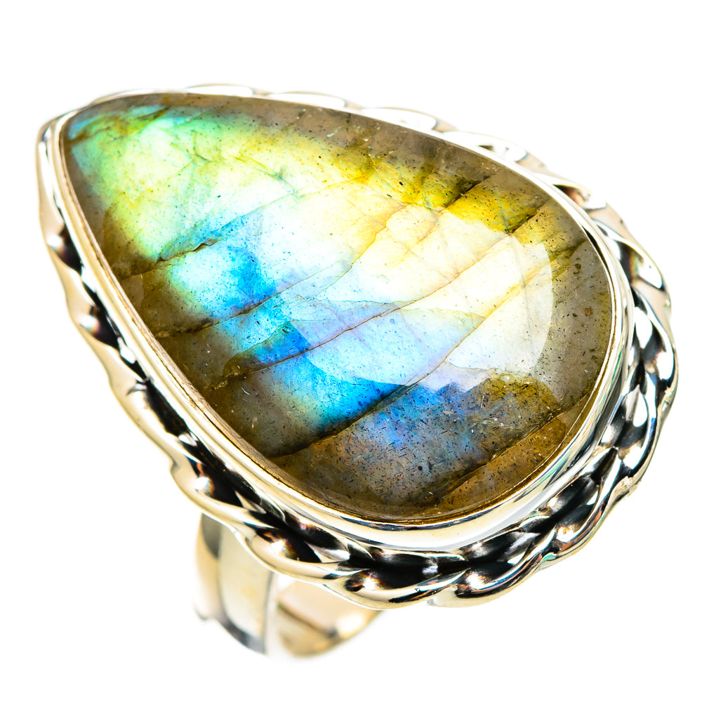 Labradorite Rings handcrafted by Anasilvercos - RING116445 - Photo 2
