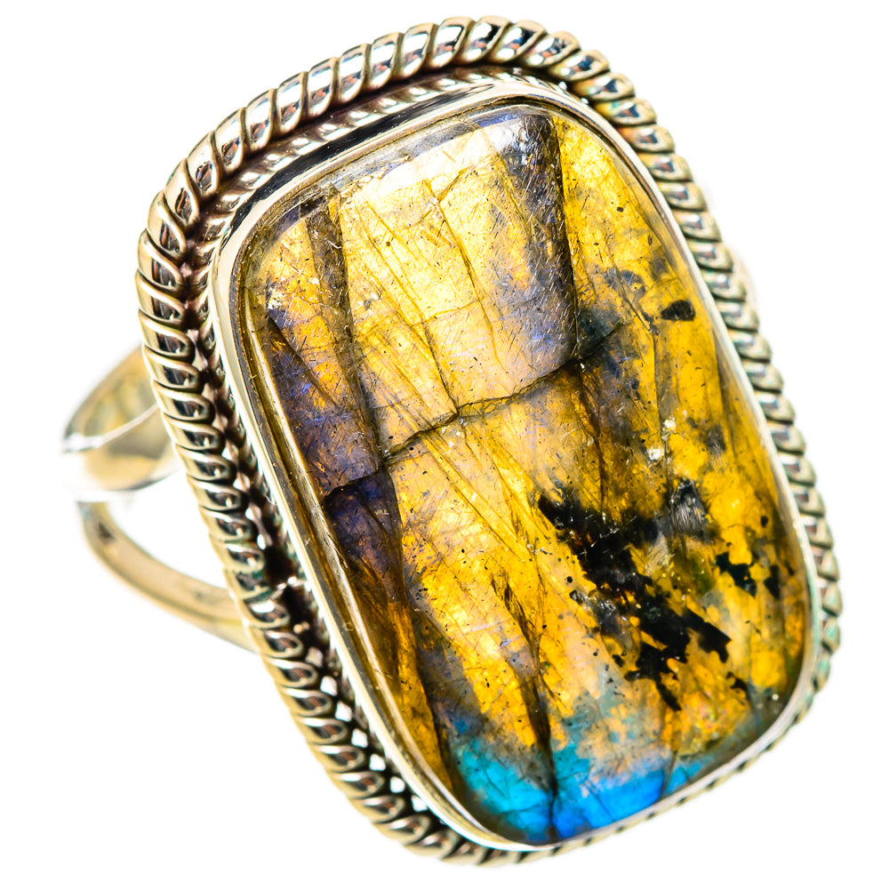 Labradorite Rings handcrafted by Anasilvercos - RING116459 - Photo 2