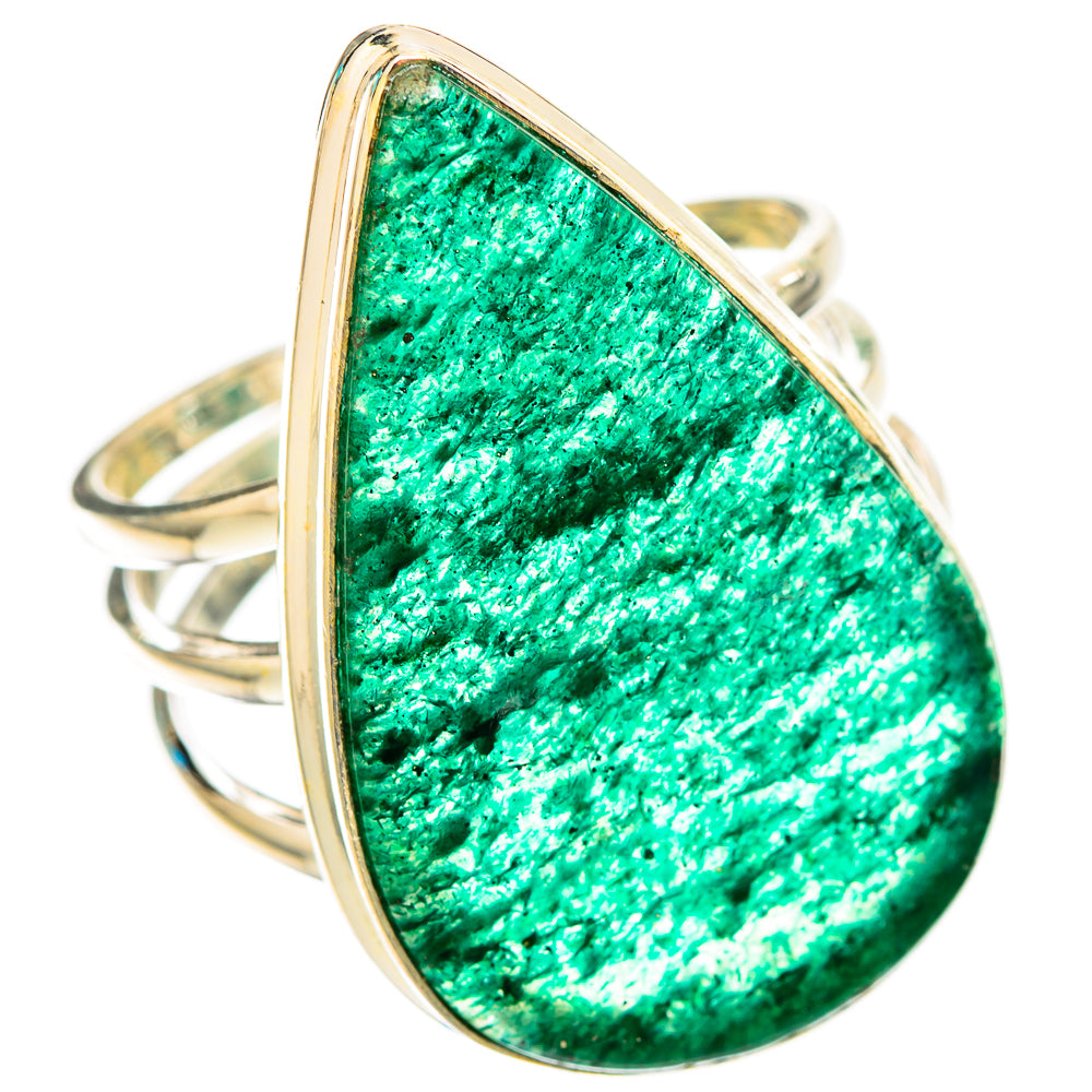 Green Aventurine Rings handcrafted by Anasilvercos - RING116460 - Photo 2